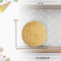 Pizzateller 33cm Holz - Pizzaservierbrett (Kuchenplatte)