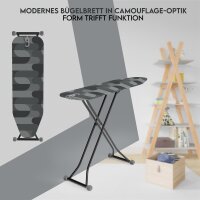 Hausleben Bügelbrett im schwarzen Camouflage-Design