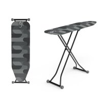 Hausleben Bügelbrett im schwarzen Camouflage-Design