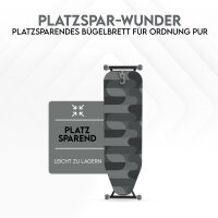Hausleben Bügelbrett im schwarzen Camouflage-Design