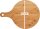 hausleben Pizzateller 33cm holz 4er Set Pizzabrett groß mit Griff