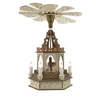 Holzdekoration-Windrad-Pyramide mit LED Licht,...