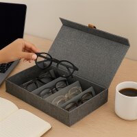 hausleben Aufbewahrungsbox für Brillen mit 5 Fächern